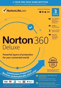 Norton 360 Deluxe 2023, Antivirus software for 3 Devices