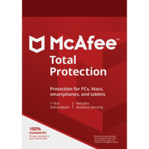 McAfee Total Protection, 10 Devices – 1 Year 2023